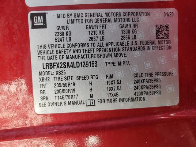 Photo 10 from auction – 2020 BUICK ENVISION E with VIN LRBFX2SA4LD139163