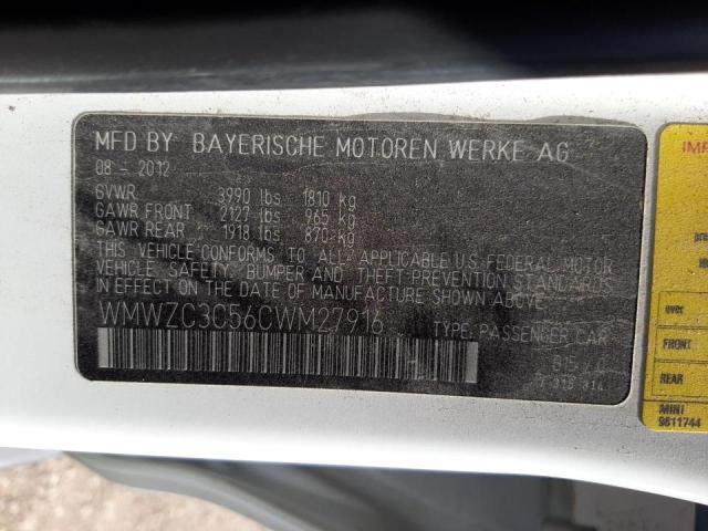 Photo 10 from auction – 2012 MINI COOPER S C with VIN WMWZC3C56CWM27916