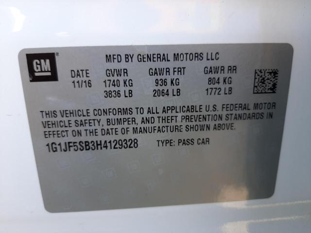 Photo 10 from auction – 2017 CHEVROLET SONIC PREM with VIN 1G1JF5SB3H4129328