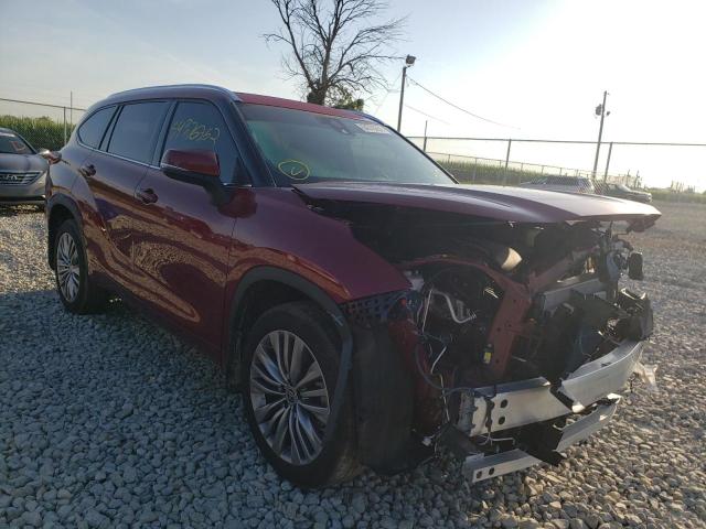 TOYOTA HIGHLANDER 2022 with VIN 5TDFZRBH0NS201943 - Photo from auction