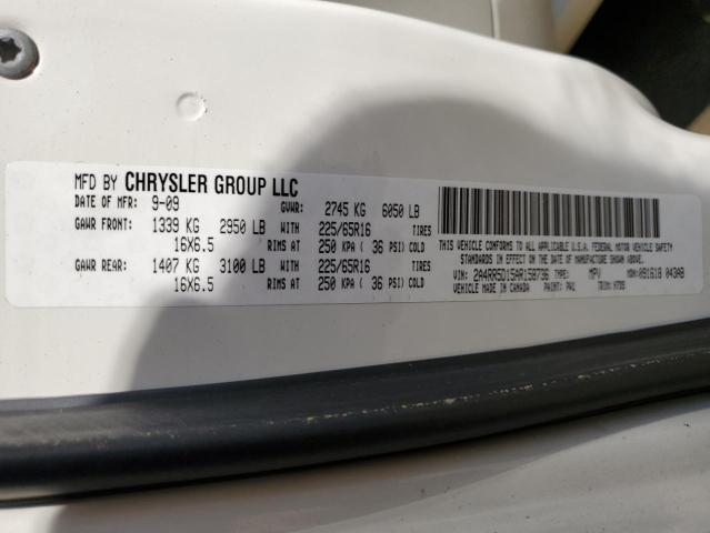 Photo 10 from auction – 2010 CHRYSLER TOWN & COU with VIN 2A4RR5D15AR158736