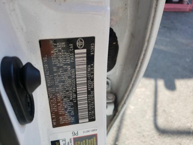 Photo 10 from auction – 2012 TOYOTA CAMRY with VIN 4T1BF1FKXCU516090