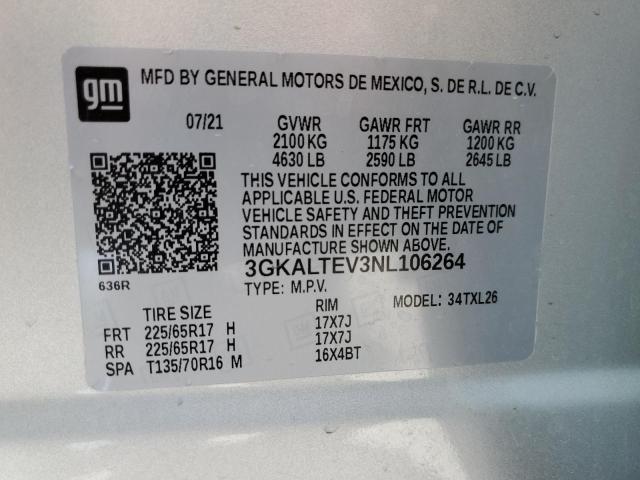 Photo 10 from auction – 2022 GMC TERRAIN SL with VIN 3GKALTEV3NL106264