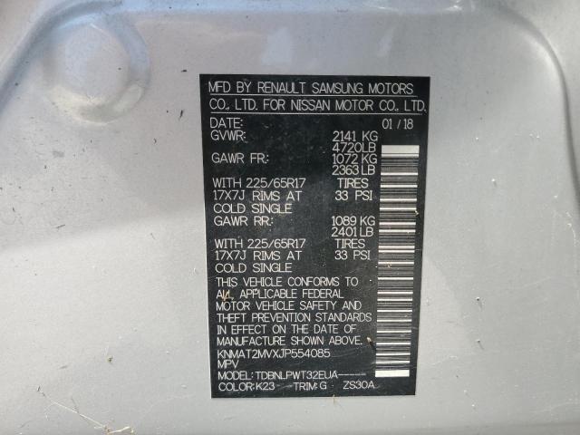 Photo 10 from auction – 2018 NISSAN ROGUE S with VIN KNMAT2MVXJP554085