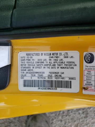 Photo 10 from auction – 2009 NISSAN 370Z with VIN JN1AZ44E99M406326