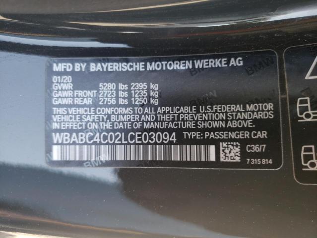 Photo 10 from auction – 2020 BMW M850XI with VIN WBABC4C02LCE03094