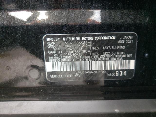 Photo 10 from auction – 2022 MITSUBISHI OUTLANDER with VIN JA4J3TA82NZ033709