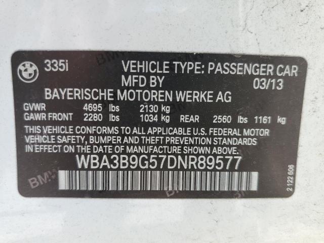 Photo 10 from auction – 2013 BMW 335 XI with VIN WBA3B9G57DNR89577