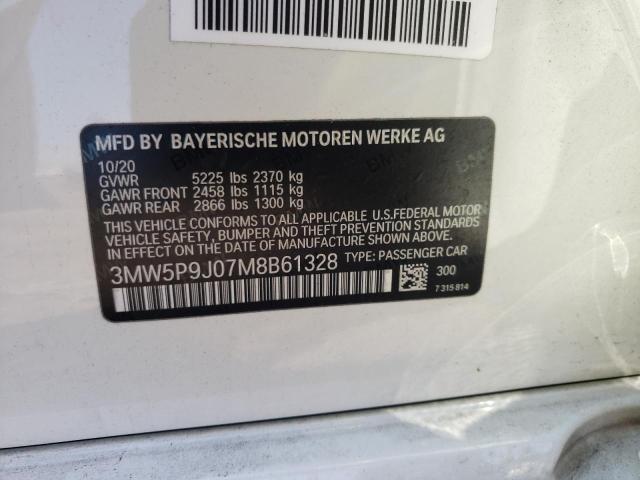 Photo 10 from auction – 2021 BMW 330XE with VIN 3MW5P9J07M8B61328