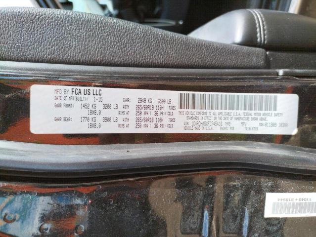 Photo 10 from auction – 2015 DODGE DURANGO SX with VIN 1C4RDHAGXFC745416