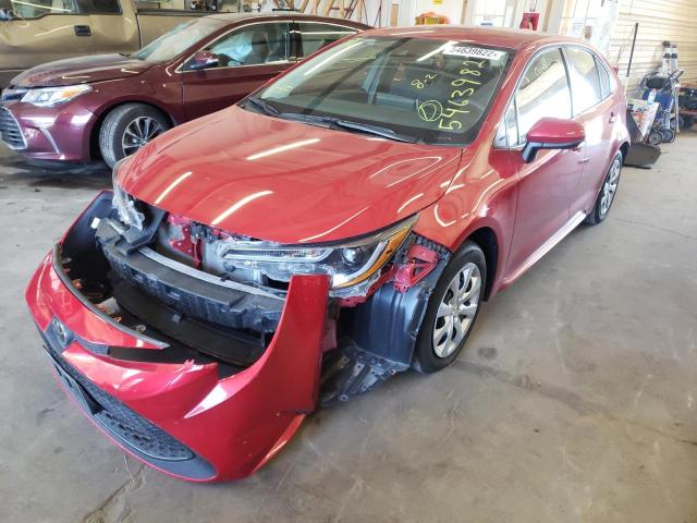 Photo 2 from auction – 2021 TOYOTA COROLLA LE with VIN 5YFEPMAE7MP253444