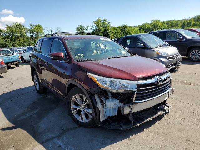 TOYOTA HIGHLANDER 2016 with VIN 5TDBKRFH6GS241962 - Photo from auction