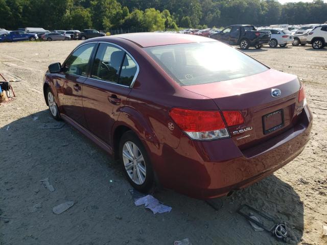 Photo 3 from auction – 2011 SUBARU LEGACY 2.5 with VIN 4S3BMBG66B3228637