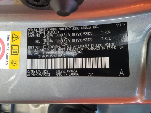 Foto 10 de la subasta – 2017 LEXUS RX 450H BA con VIN 2T2BGMCA5HC019642