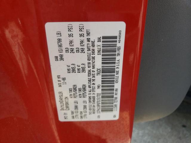 Photo 10 from auction – 2007 DODGE RAM 1500 S with VIN 1D7HU18P87S151722