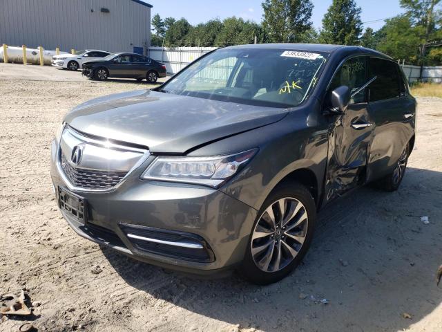Photo 2 from auction – 2016 ACURA MDX TECHNO with VIN 5FRYD4H42GB013705