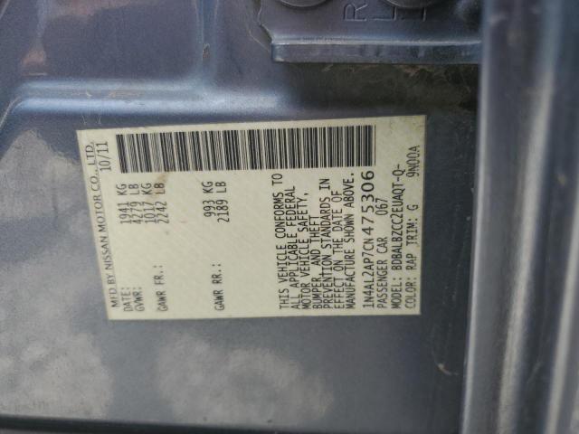 Photo 10 from auction – 2012 NISSAN ALTIMA BAS with VIN 1N4AL2AP7CN475306