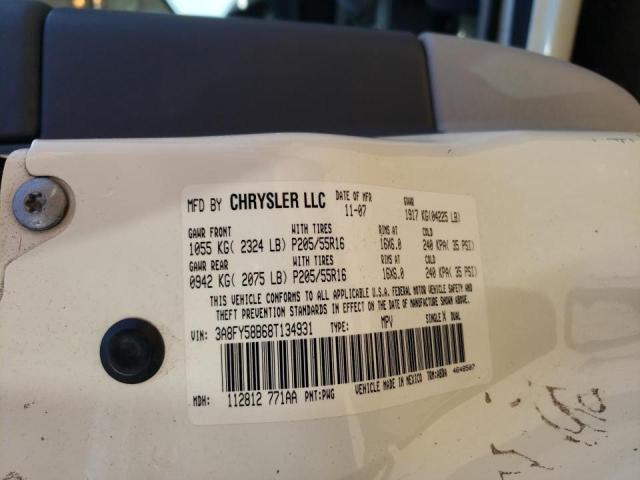 Photo 10 from auction – 2008 CHRYSLER PT CRUISER with VIN 3A8FY58B68T134931
