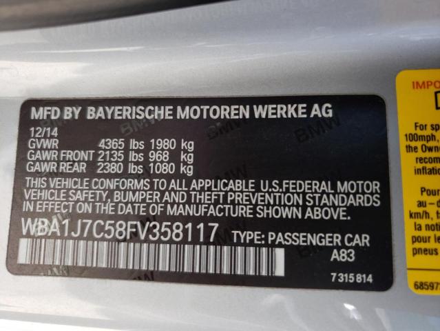 Photo 10 from auction – 2015 BMW M235I with VIN WBA1J7C58FV358117