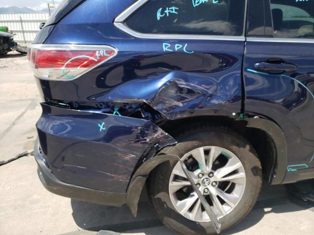 Photo 9 from auction – 2016 TOYOTA HIGHLANDER with VIN 5TDBKRFH2GS343811