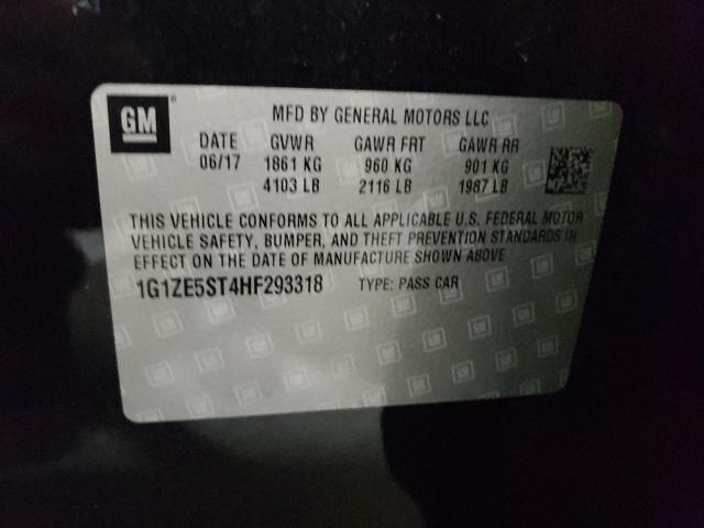 Photo 10 from auction – 2017 CHEVROLET MALIBU LT with VIN 1G1ZE5ST4HF293318