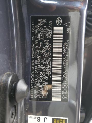 Photo 10 from auction – 2011 TOYOTA PRIUS with VIN JTDKN3DU7B1377950