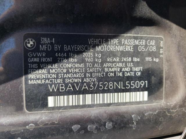 Photo 10 from auction – 2008 BMW 328 I with VIN WBAVA37528NL55091