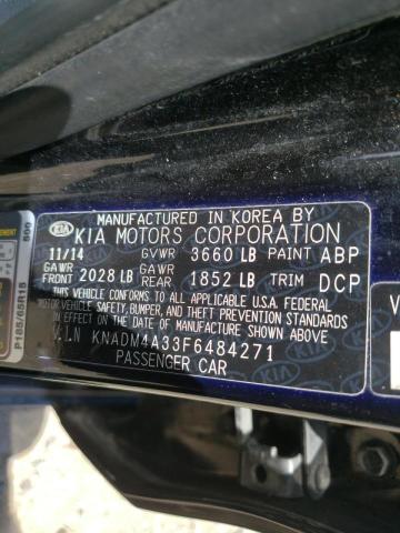 Photo 10 from auction – 2015 KIA RIO LX with VIN KNADM4A33F6484271
