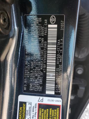 Photo 10 from auction – 2013 TOYOTA CAMRY L with VIN 4T1BF1FK9DU273969