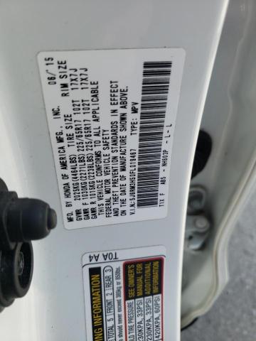 Photo 10 from auction – 2015 HONDA CR-V EX with VIN 5J6RM3H50FL019467