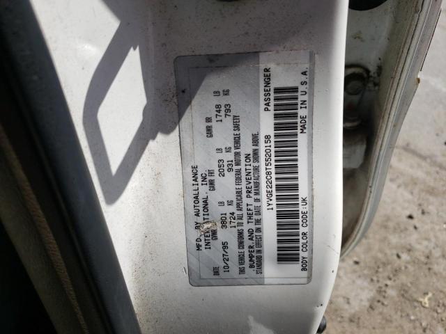 Photo 10 from auction – 1996 MAZDA 626 DX with VIN 1YVGE22C8T5520158