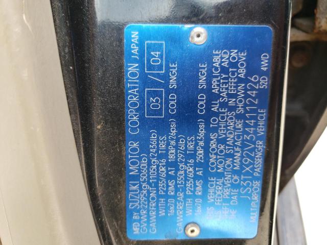 Photo 10 from auction – 2004 SUZUKI XL7 EX with VIN JS3TX92V344112426