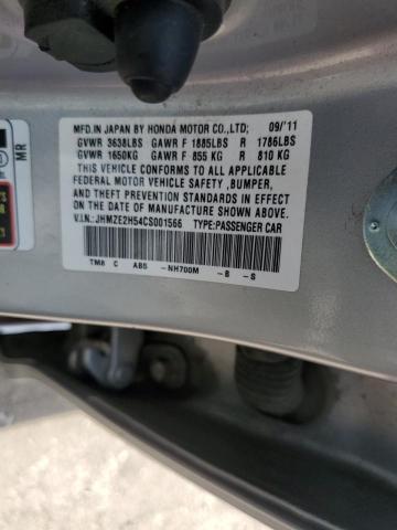 Photo 10 from auction – 2012 HONDA INSIGHT LX with VIN JHMZE2H54CS001566