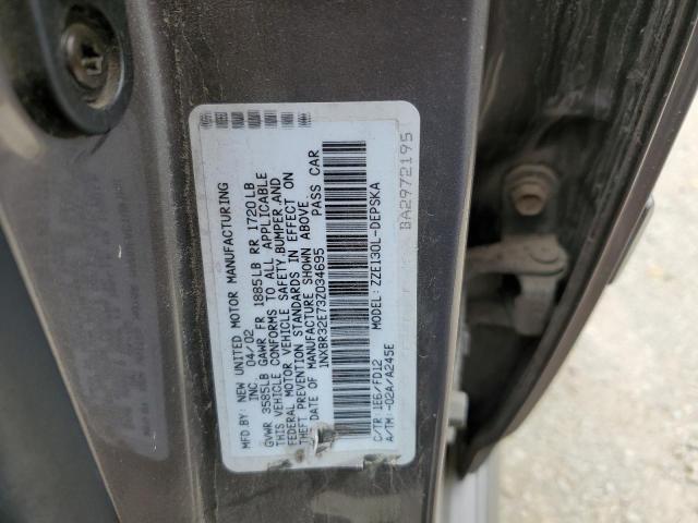 Photo 10 from auction – 2003 TOYOTA COROLLA S with VIN 1NXBR32E73Z034695