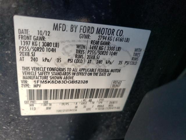 Фото 10 с аукциона – 2013 FORD EXPLORER X с VIN 1FM5K8D83DGB52328
