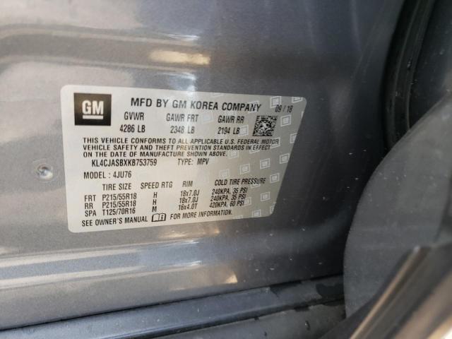 Photo 10 from auction – 2019 BUICK ENCORE PRE with VIN KL4CJASBXKB753759