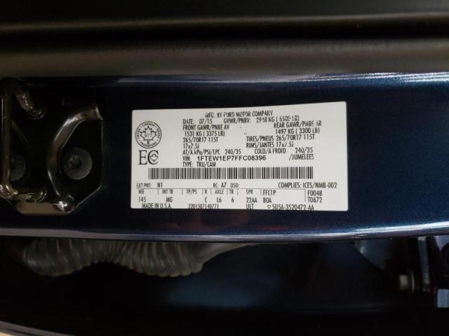 Photo 10 from auction – 2015 FORD F150 SUPER with VIN 1FTEW1EP7FFC08396