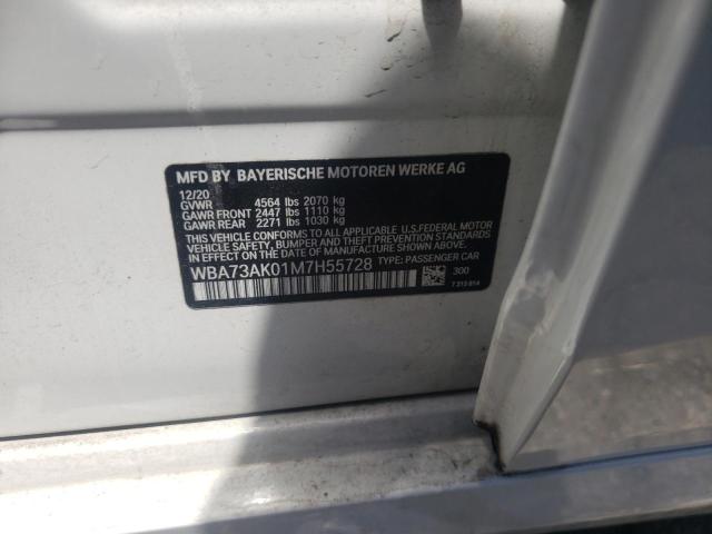 Photo 10 from auction – 2021 BMW 228XI with VIN WBA73AK01M7H55728