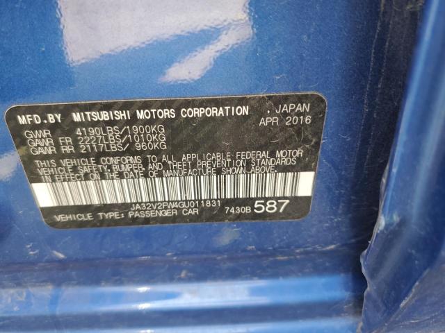 Photo 10 from auction – 2016 MITSUBISHI LANCER ES with VIN JA32V2FW4GU011831
