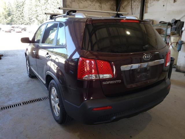 Photo 3 from auction – 2013 KIA SORENTO LX with VIN 5XYKT3A67DG358538