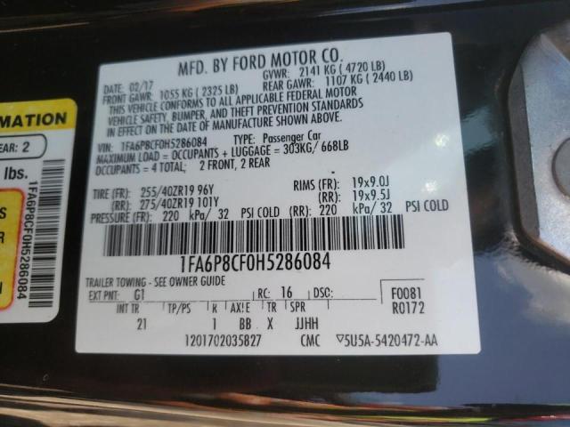 Photo 10 from auction – 2017 FORD MUSTANG GT with VIN 1FA6P8CF0H5286084
