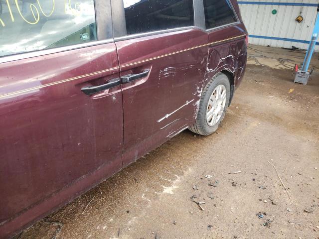 Photo 9 from auction – 2012 HONDA ODYSSEY LX with VIN 5FNRL5H27CB137931