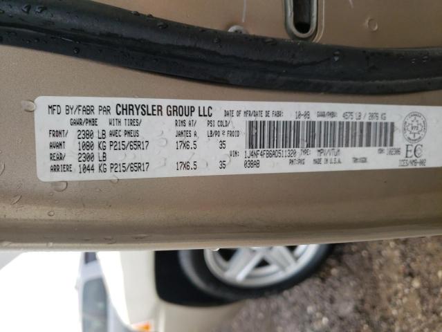 Photo 10 from auction – 2010 JEEP COMPASS SP with VIN 1J4NF4FB6AD511320