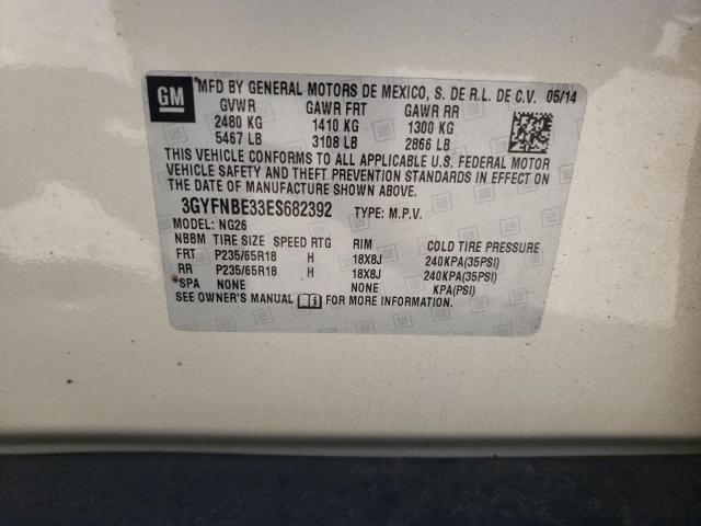 Photo 10 from auction – 2014 CADILLAC SRX LUXURY with VIN 3GYFNBE33ES682392