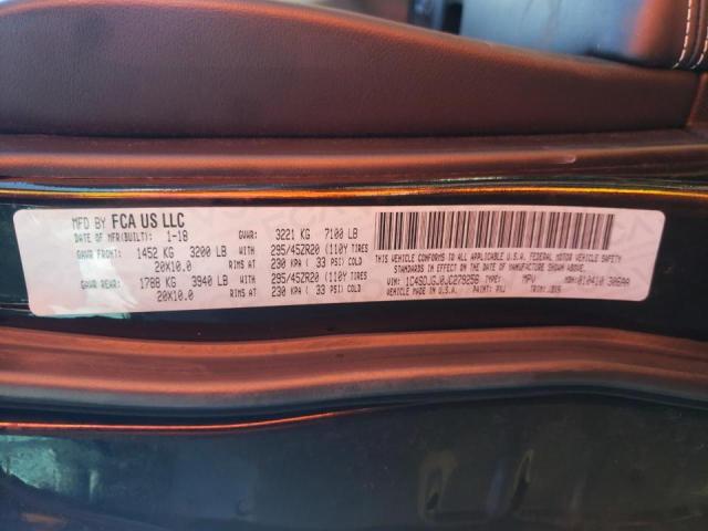 Photo 10 from auction – 2018 DODGE DURANGO SR with VIN 1C4SDJGJ0JC279256