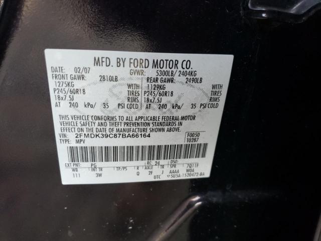 Photo 10 from auction – 2007 FORD EDGE SEL P with VIN 2FMDK39C87BA66164