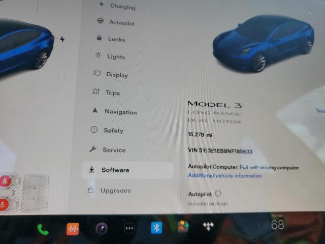Photo 8 from auction – 2022 TESLA MODEL 3 with VIN 5YJ3E1EB8NF185633