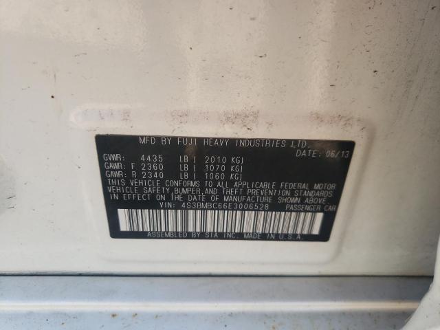 Photo 10 from auction – 2014 SUBARU LEGACY 2.5 with VIN 4S3BMBC66E3006528