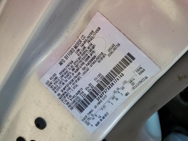Photo 10 from auction – 2003 FORD FOCUS ZX5 with VIN 3FAFP37383R176148