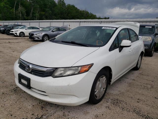 Photo 2 from auction – 2012 HONDA CIVIC HF with VIN 2HGFB2F66CH538862
